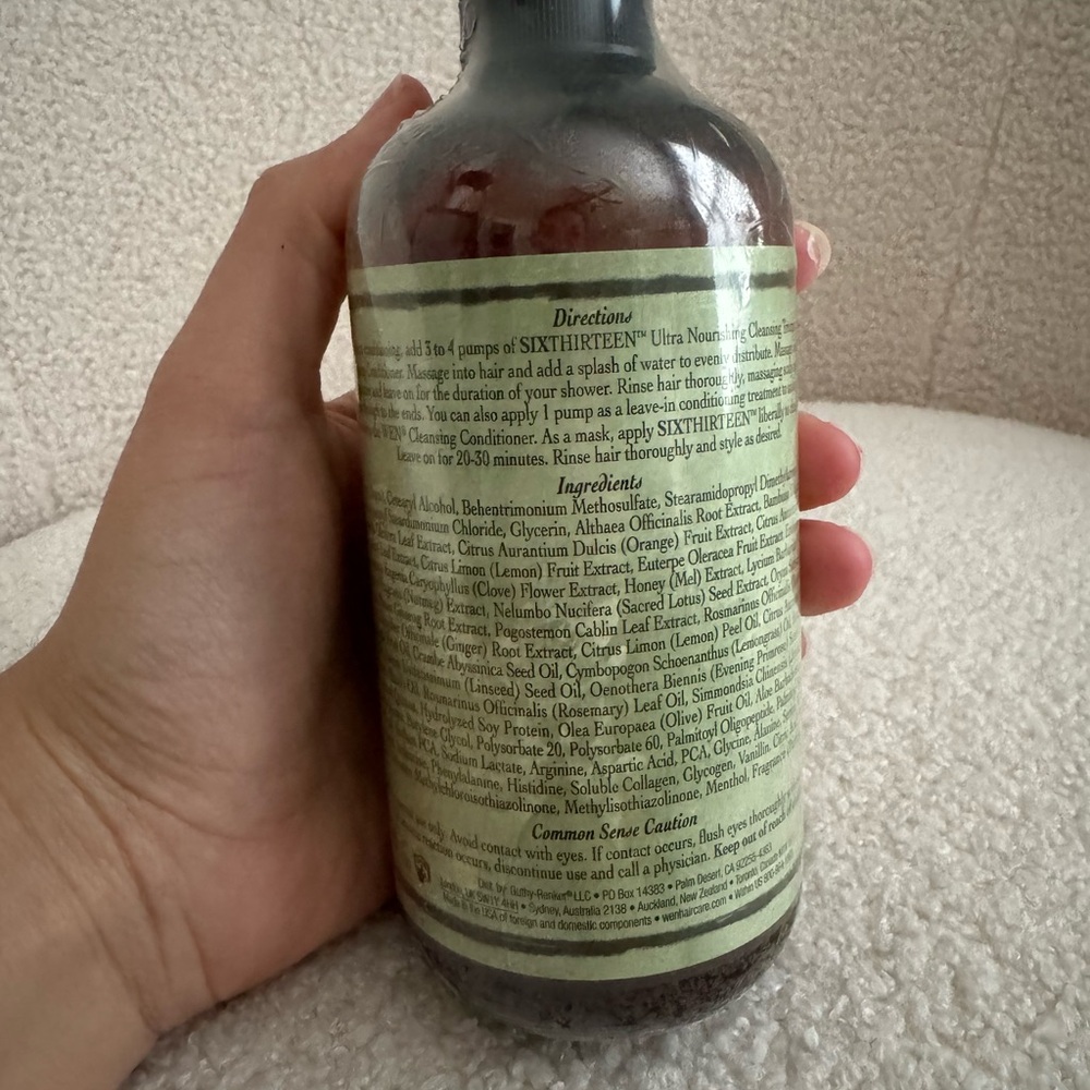 WEN by Chaz Dean Six Thirteen Ultra Nourishing Cleansing Treatment, 12 Fl Oz - Picture 2 of 3
